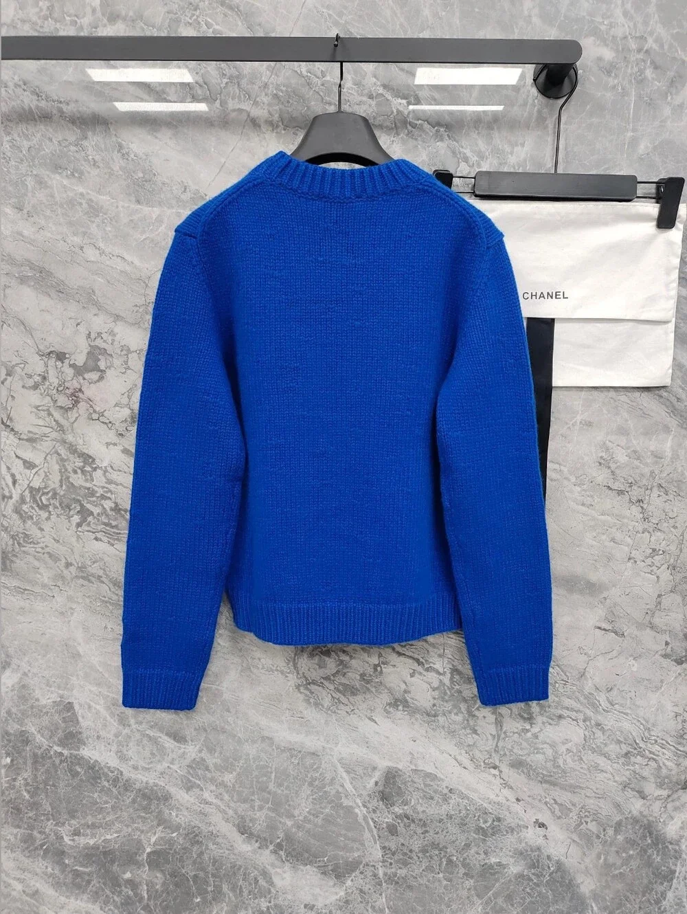 CHANEL blue knit